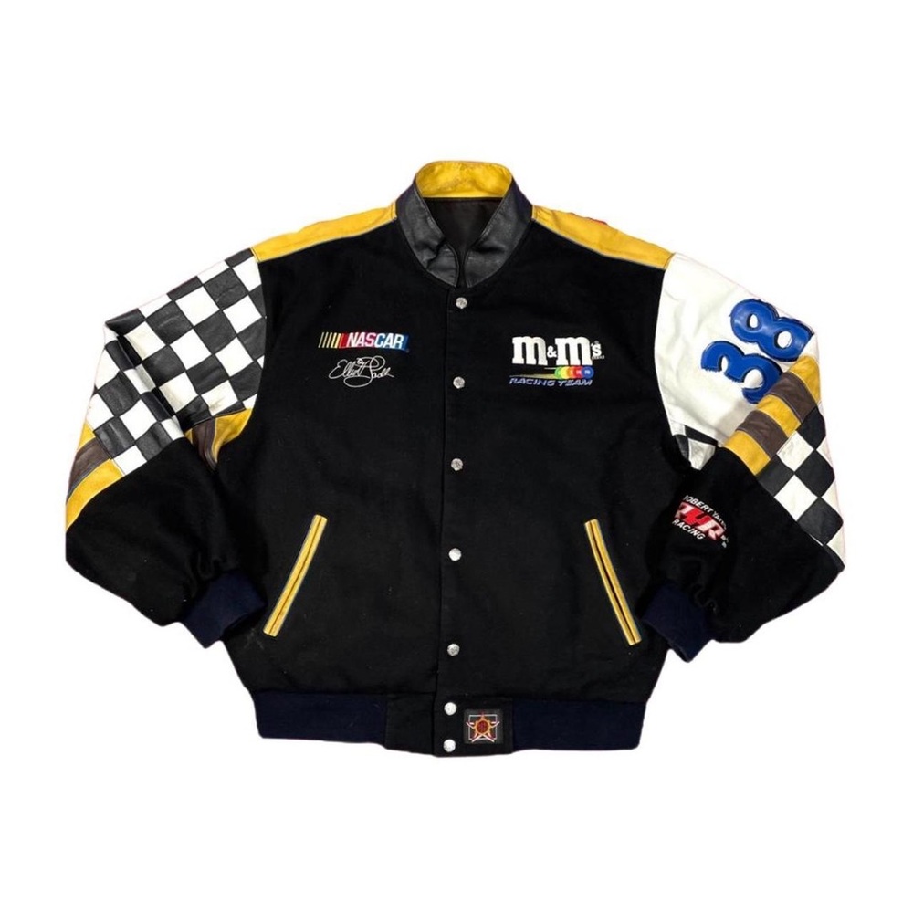 RARE NASCAR x M&M registrable bomber jacket